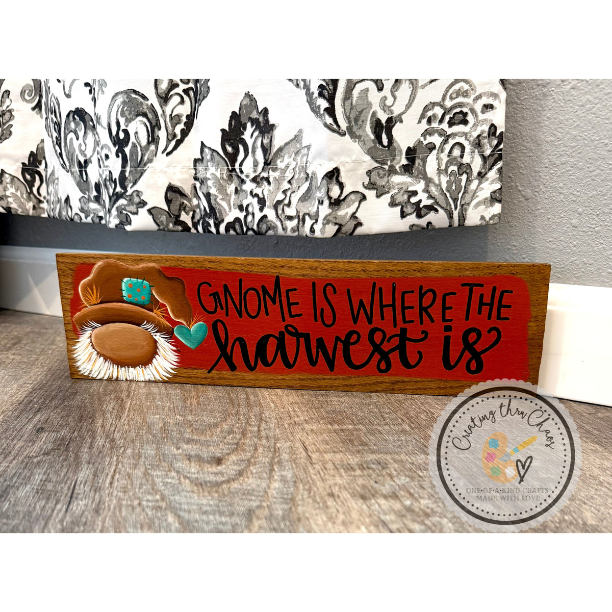 Gnome Is Where the Harvest Is Warm-Up Board