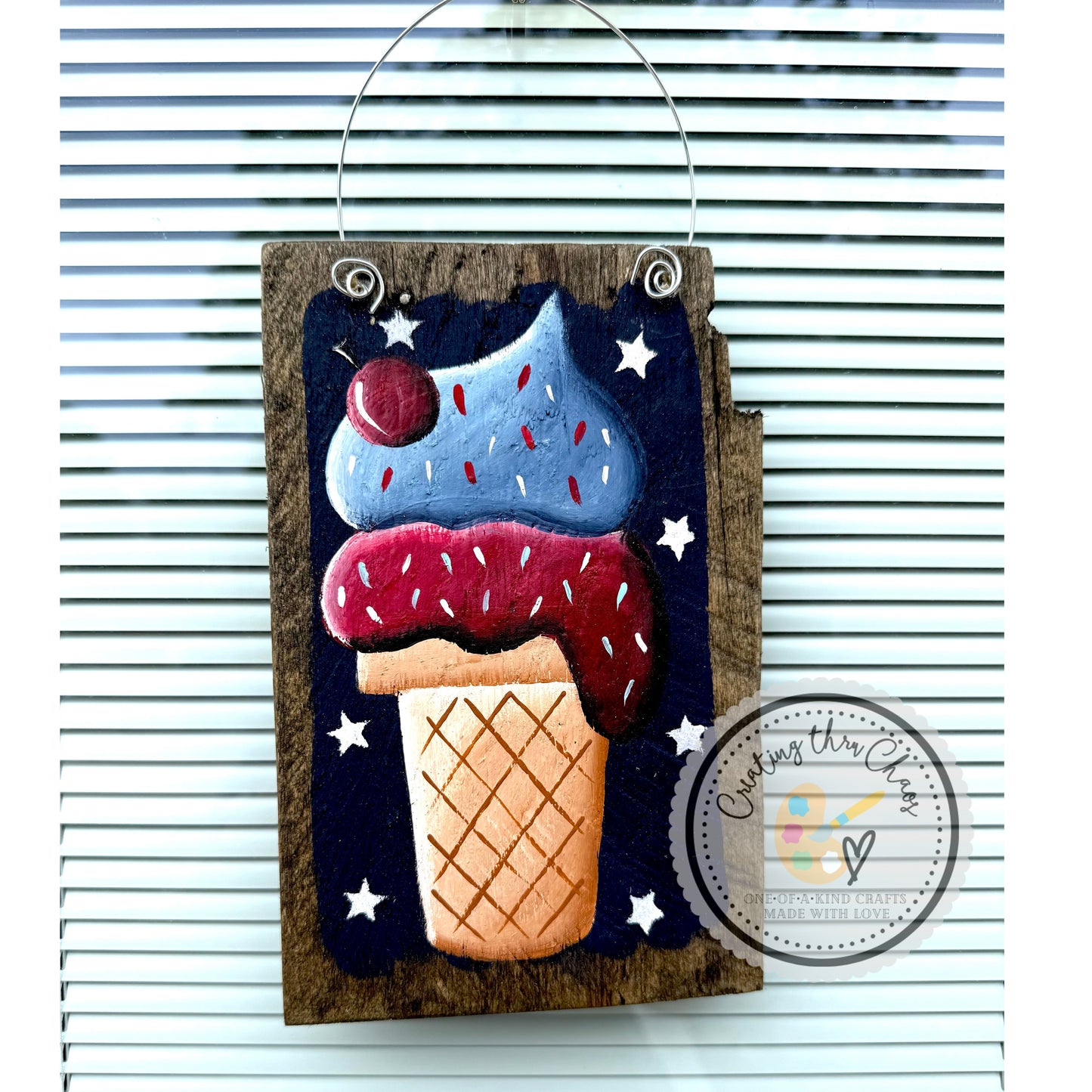 Patriotic Ice Cream - Small Hanger