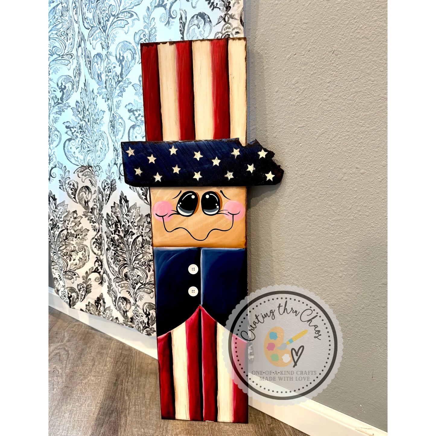 Whimsical Uncle Sam Leaner