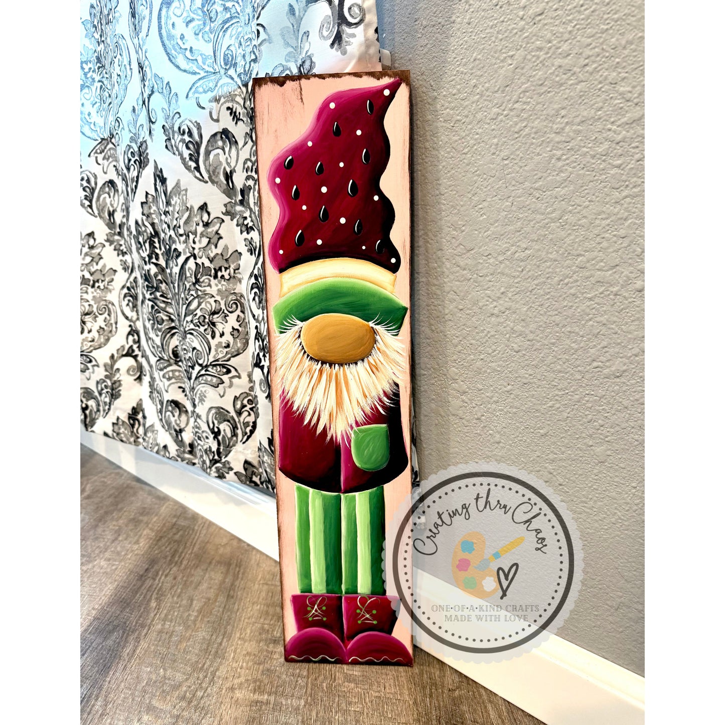 Whimsical Watermelon Gnome Board