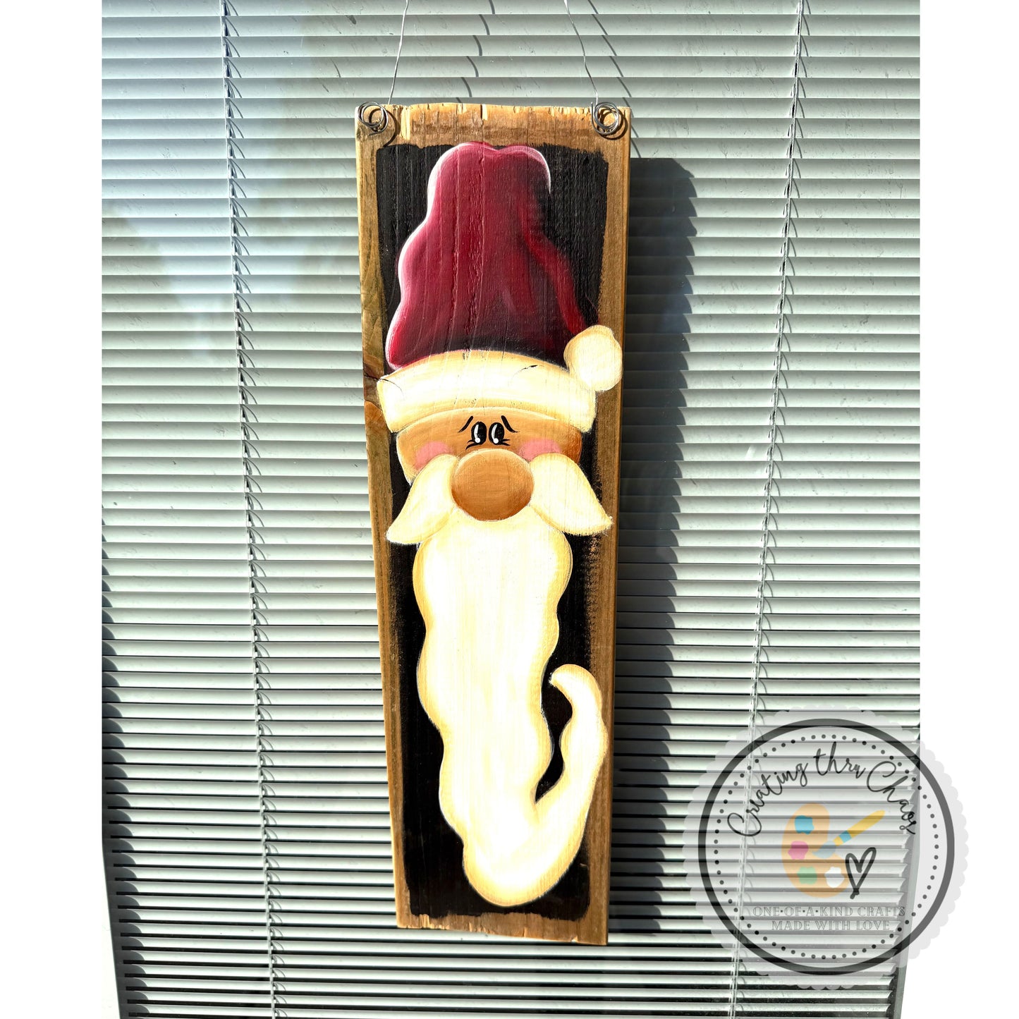 Santa Hanger - Black Background