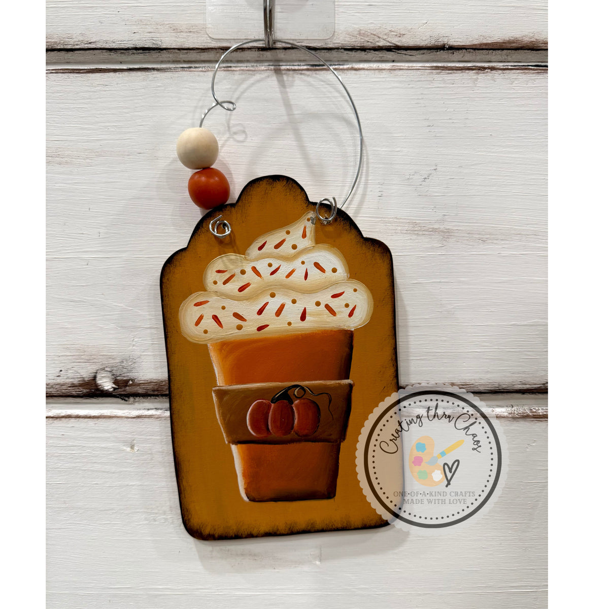Pumpkin Spice Latte Mini Hanger