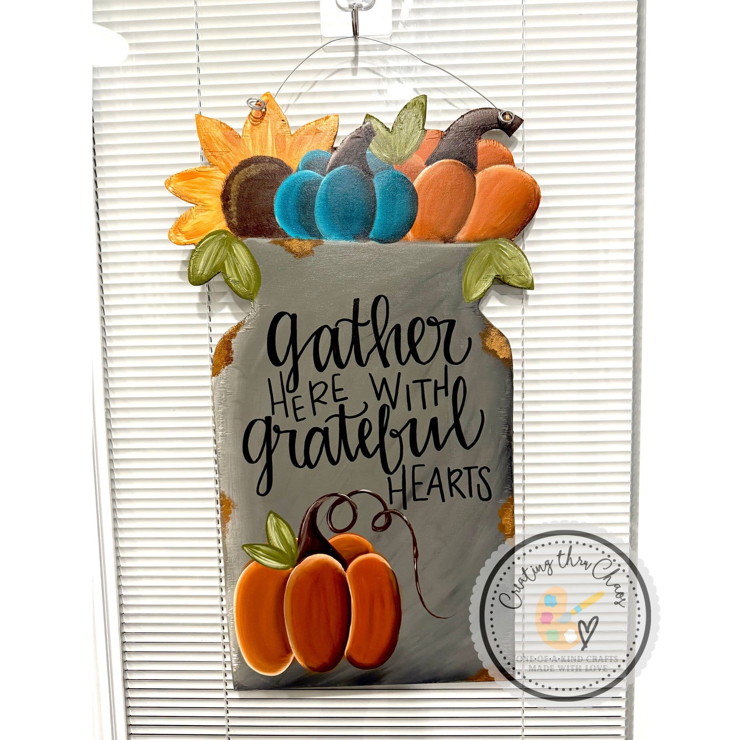 Fall Milk Crate Door Hanger