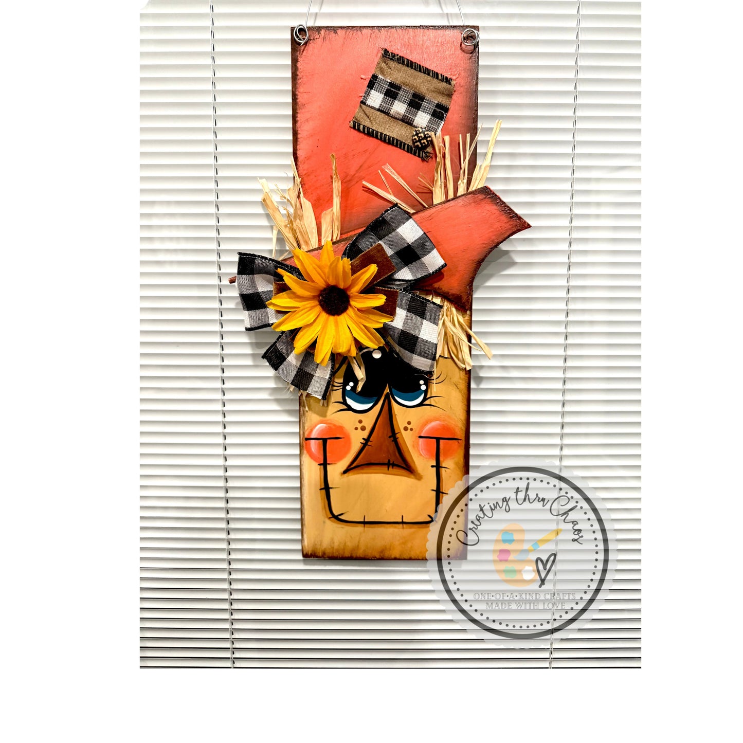 Perfectly Peach Scarecrow Hanger