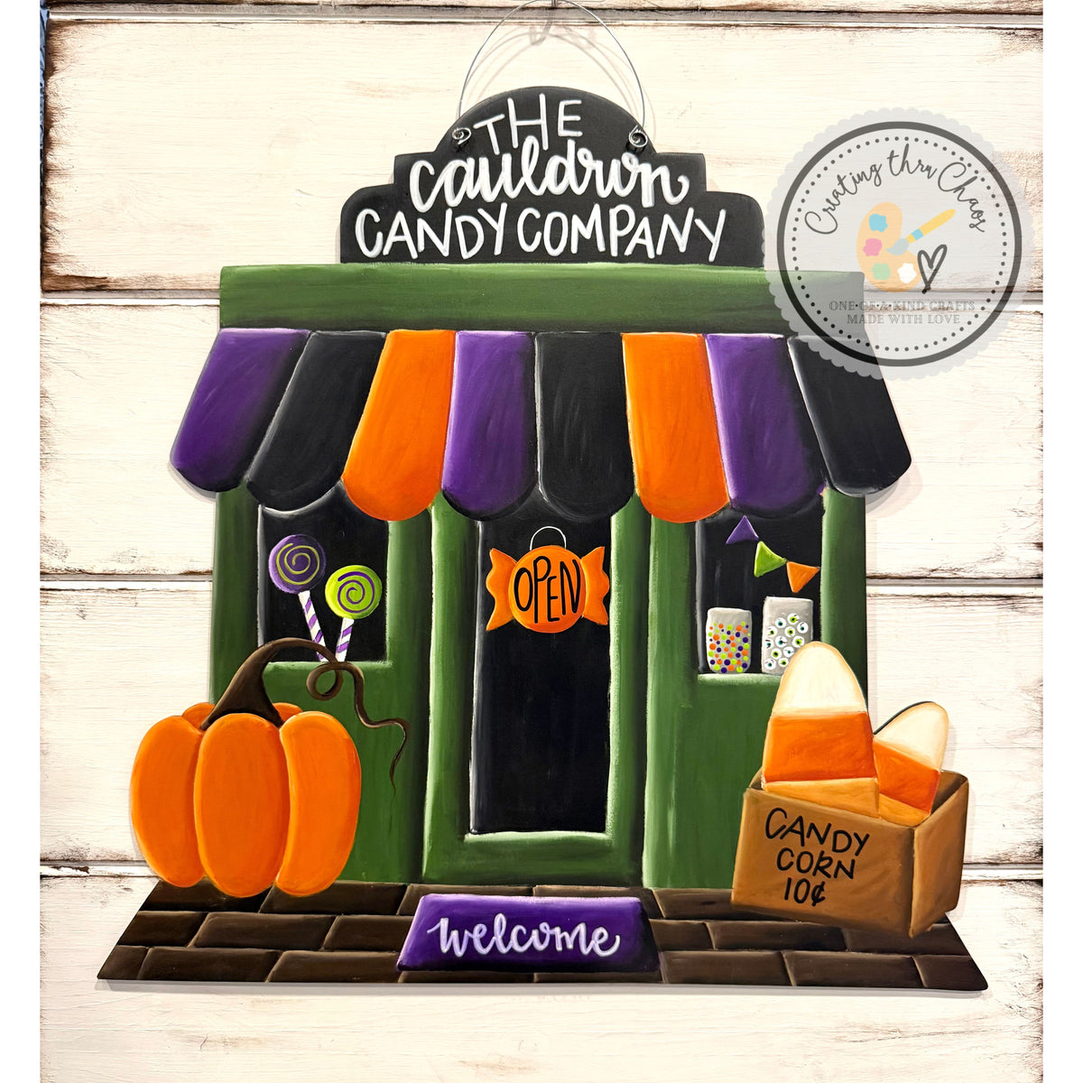 Cauldron Candy Co. Door Hanger