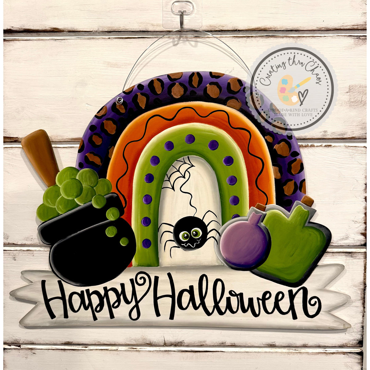 Spooky Rainbow Door Hanger