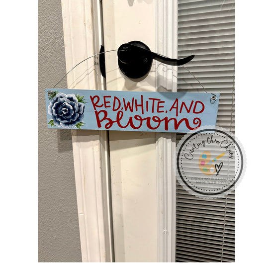 Red, White and Bloom - Mini Hanger [Lt Blue]