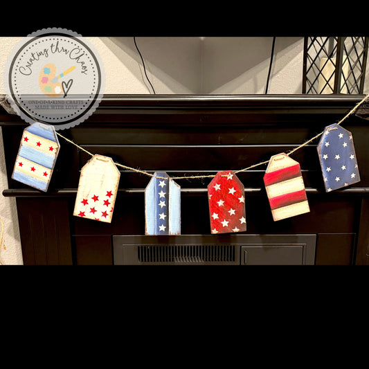Rustic Americana Garland