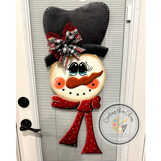 Snowman with Scarf Door Hanger
