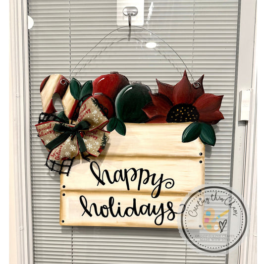 Happy Holidays Door Hanger