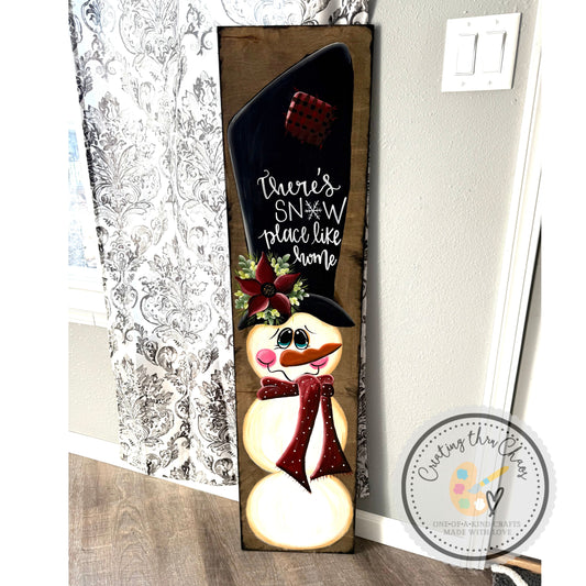 Reversible Snowman Porch Board