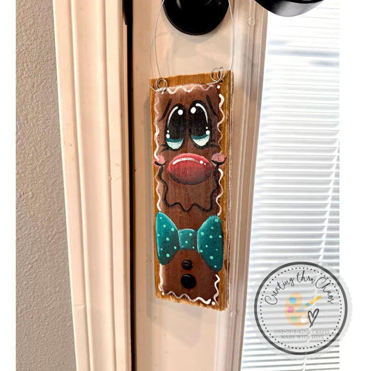 Gingerbread Hanger with Bow Tie