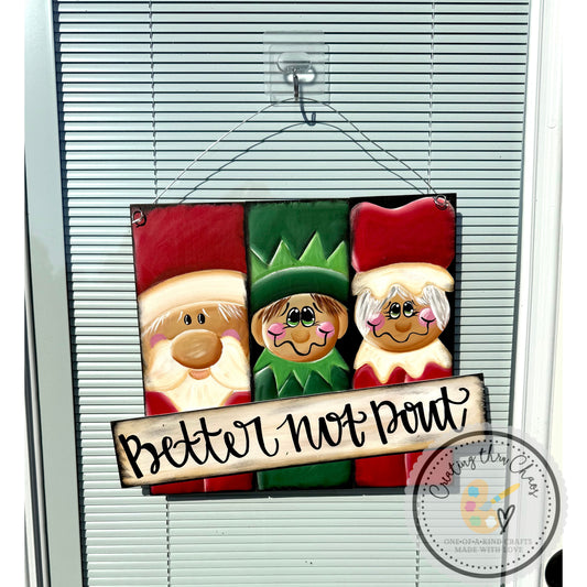 Better Not Pout Door Hanger