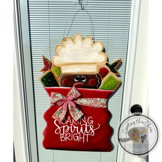 Baking Spirits Bright Flour Sack Door Hanger