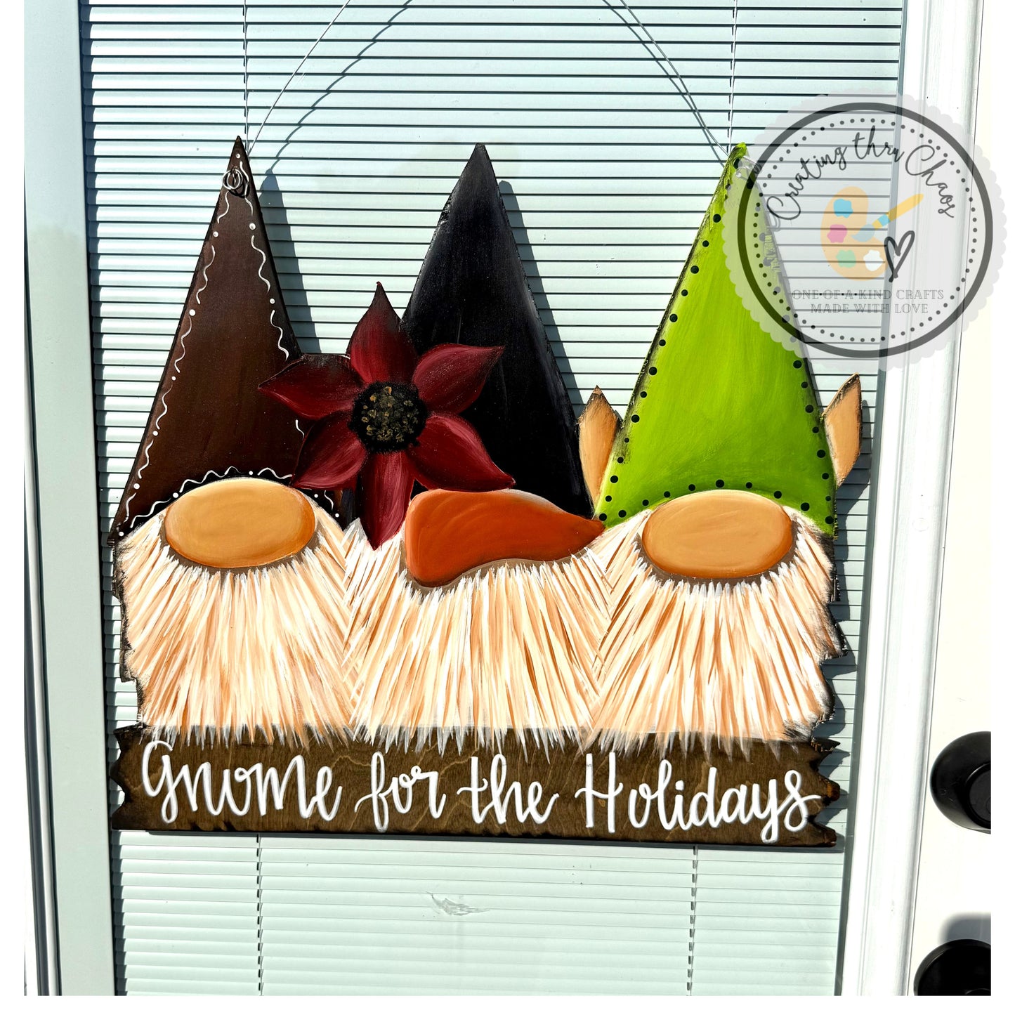 Gnome for the Holidays Door Hanger