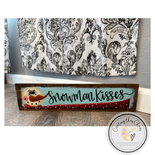 Snowman Kisses Board