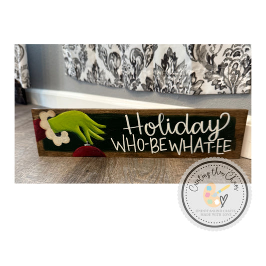 Holiday Who-Be Board