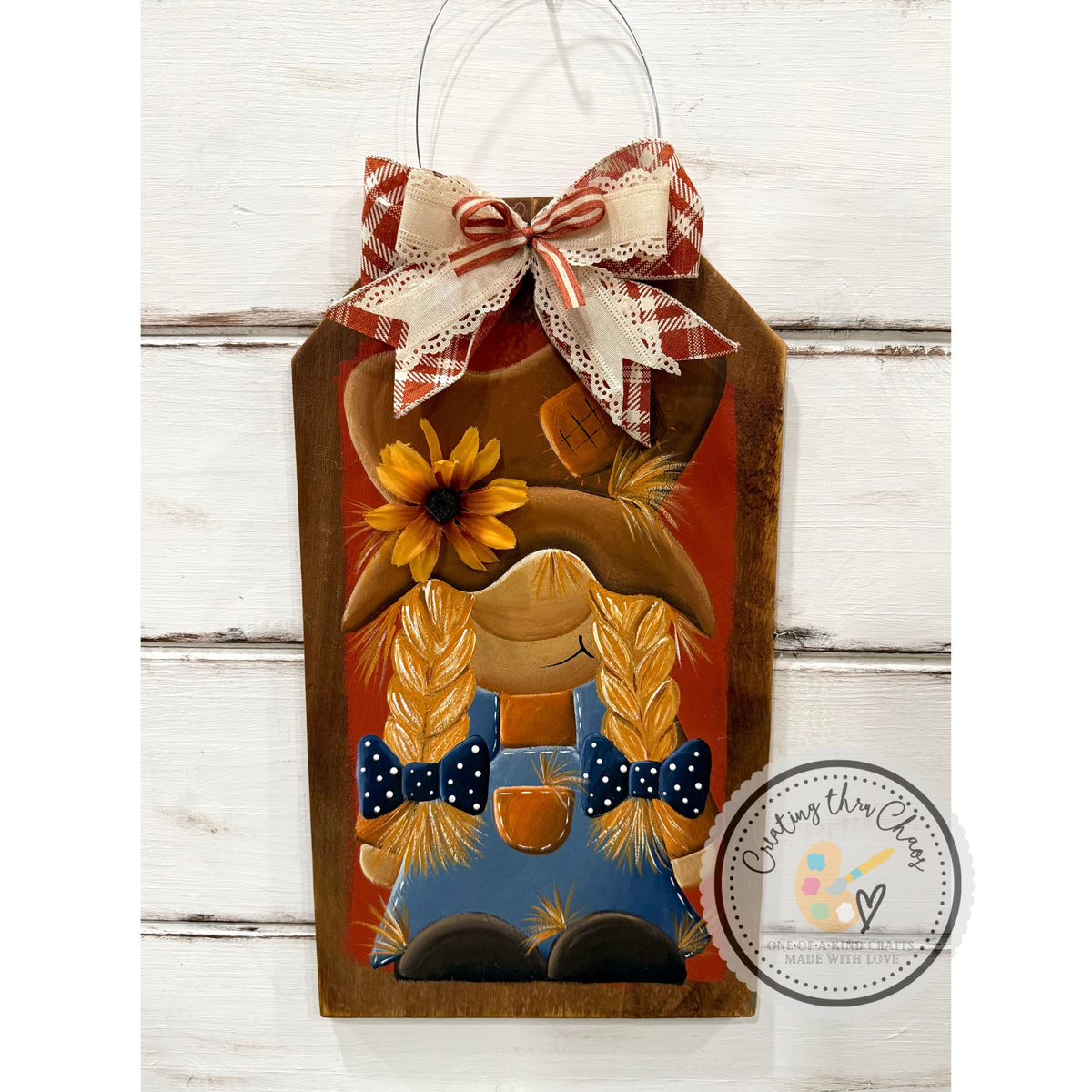 Girlie Gnome Door Tag