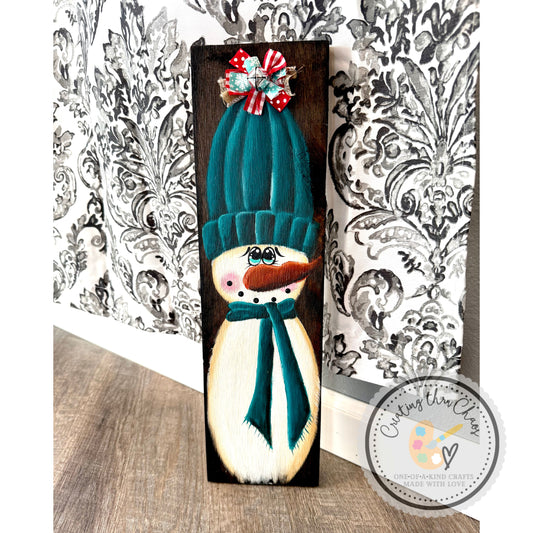Cozy Winter Snowman Board