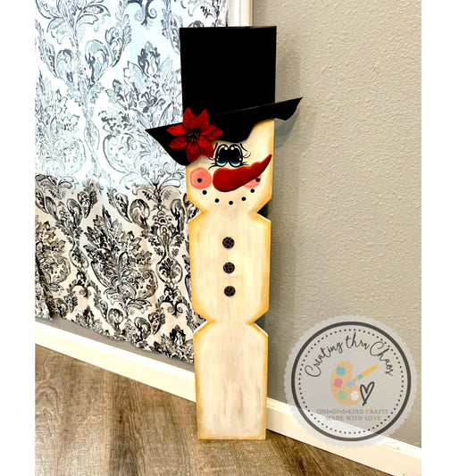 Snowman Porch Leaner