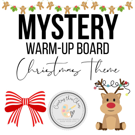 Mystery Christmas Themed Warm-Up Board