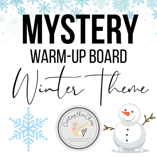 Mystery Winter Themed Warm-Up Board