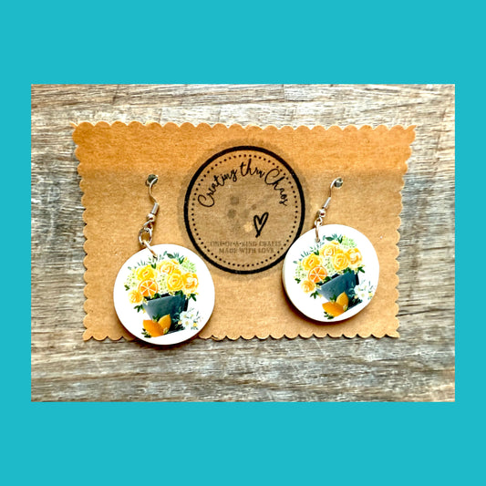 Lemon Bouquet Earrings