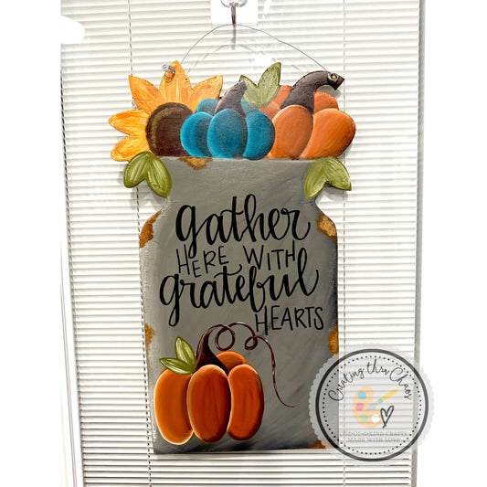 Fall Milk Crate Door Hanger