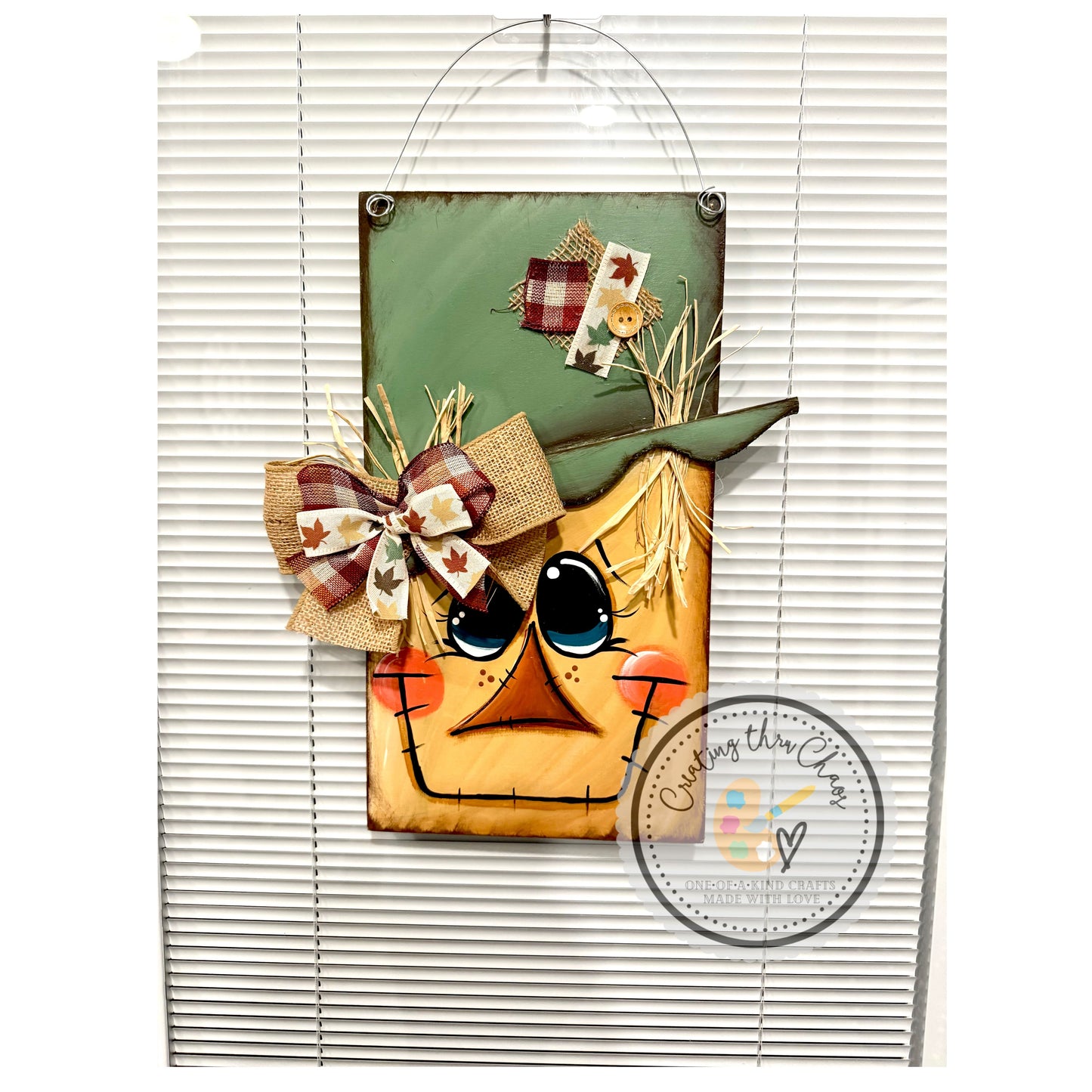 Autumn Vibes Scarecrow Hanger