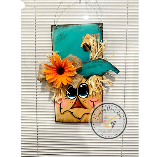 Timelessly Teal Scarecrow Hanger