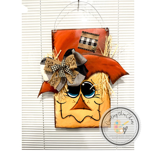 Burnt Orange Beauty Scarecrow Hanger