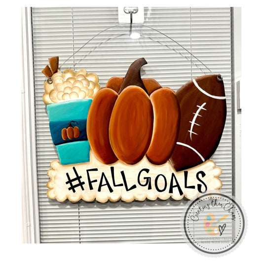 Fall Goals Door Hanger