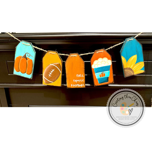 Fall + Football Garland