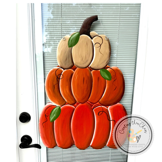 Pumpkin Stack Door Hanger