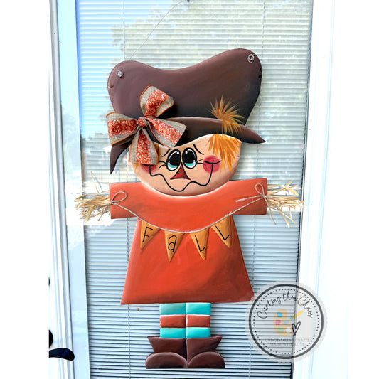Scarecrow Girl Door Hanger
