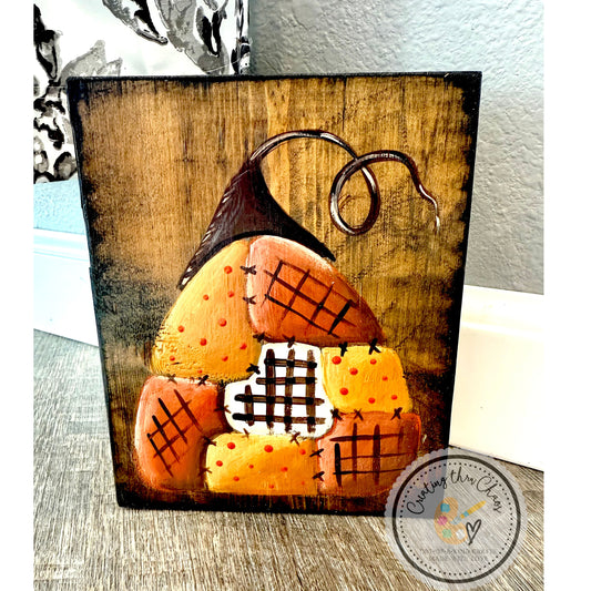 Patchwork Pumpkin Block